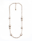 Collana lunga in metallo con inserti a forma di goccia - Mya Accessories