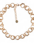 Collana girocollo con cerchi martellati in metallo - Mya Accessories
