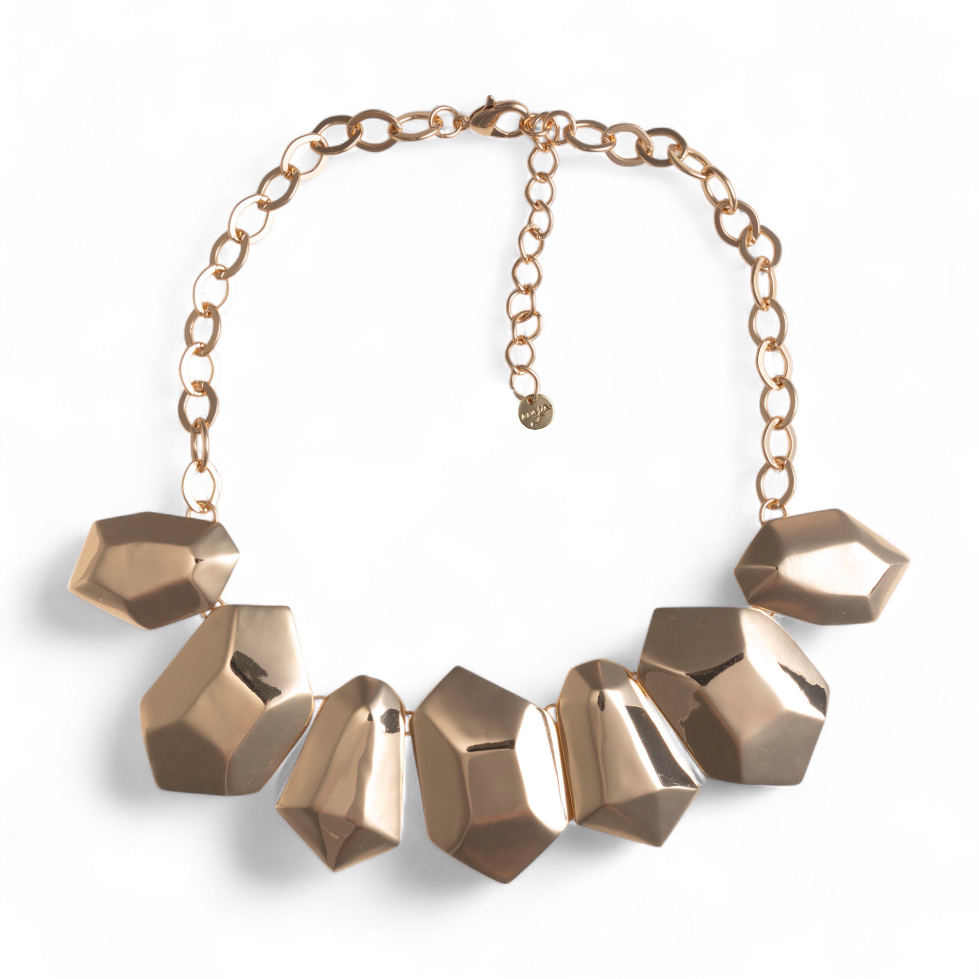 Collana girocollo a catena in metallo con inserti esagonali - Mya Accessories