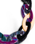 Collana lunga con catena in acrilico multicolore - Mya Accessories