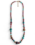Collana lunga con sfere in acrilico multicolore - Mya Accessories