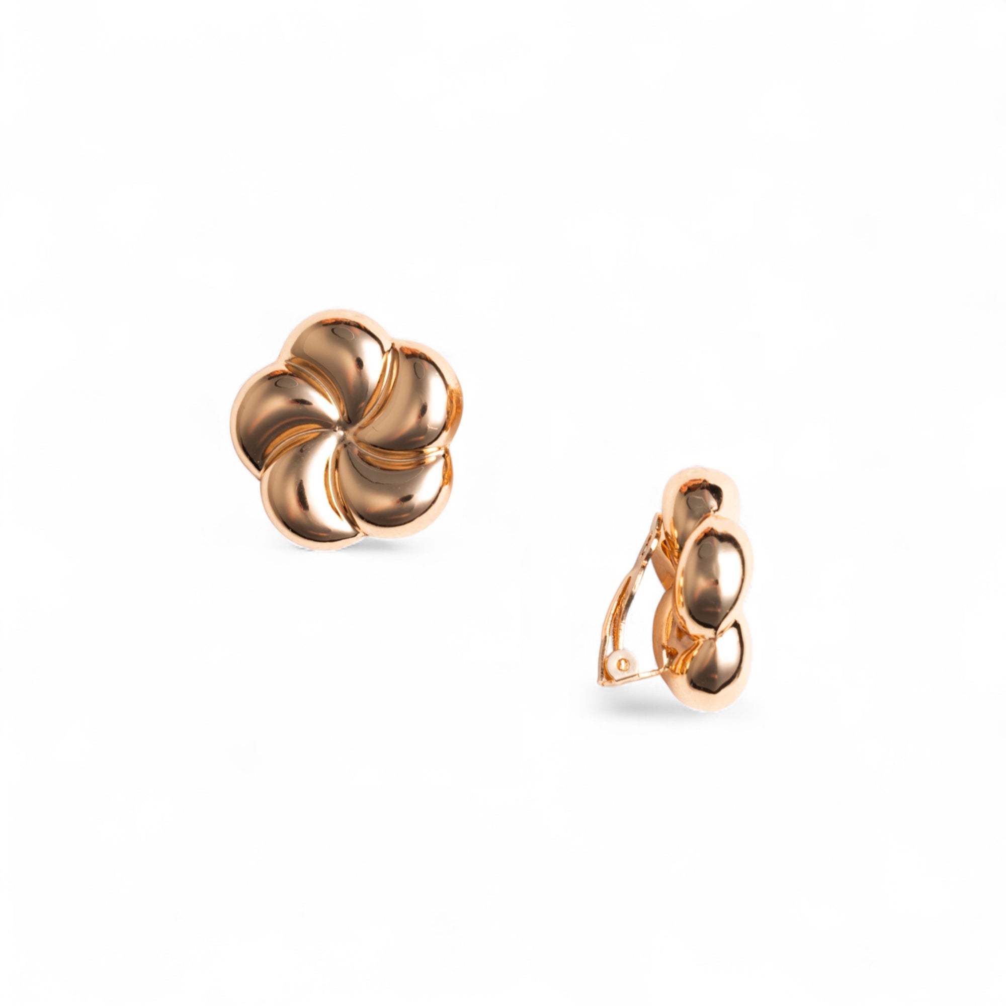 Orecchini a clip a forma di fiore in metallo - Mya Accessories