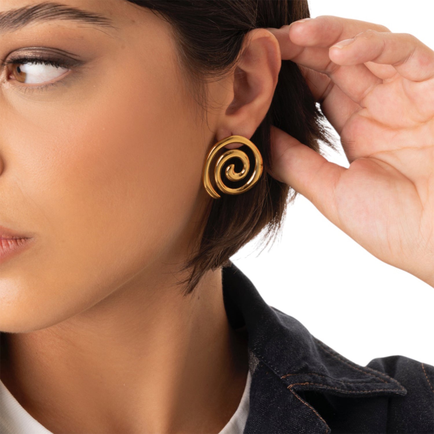 Orecchini a spirale in acciaio - Mya Accessories