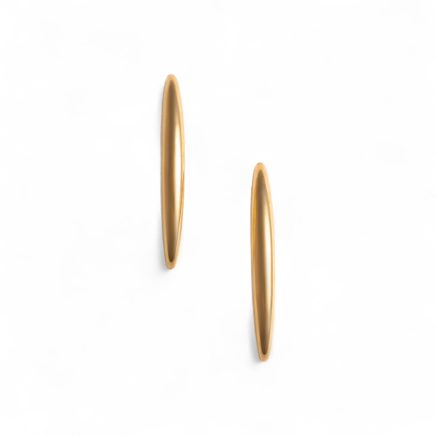 Orecchini pendenti in metallo, dal design liscio - Mya Accessories