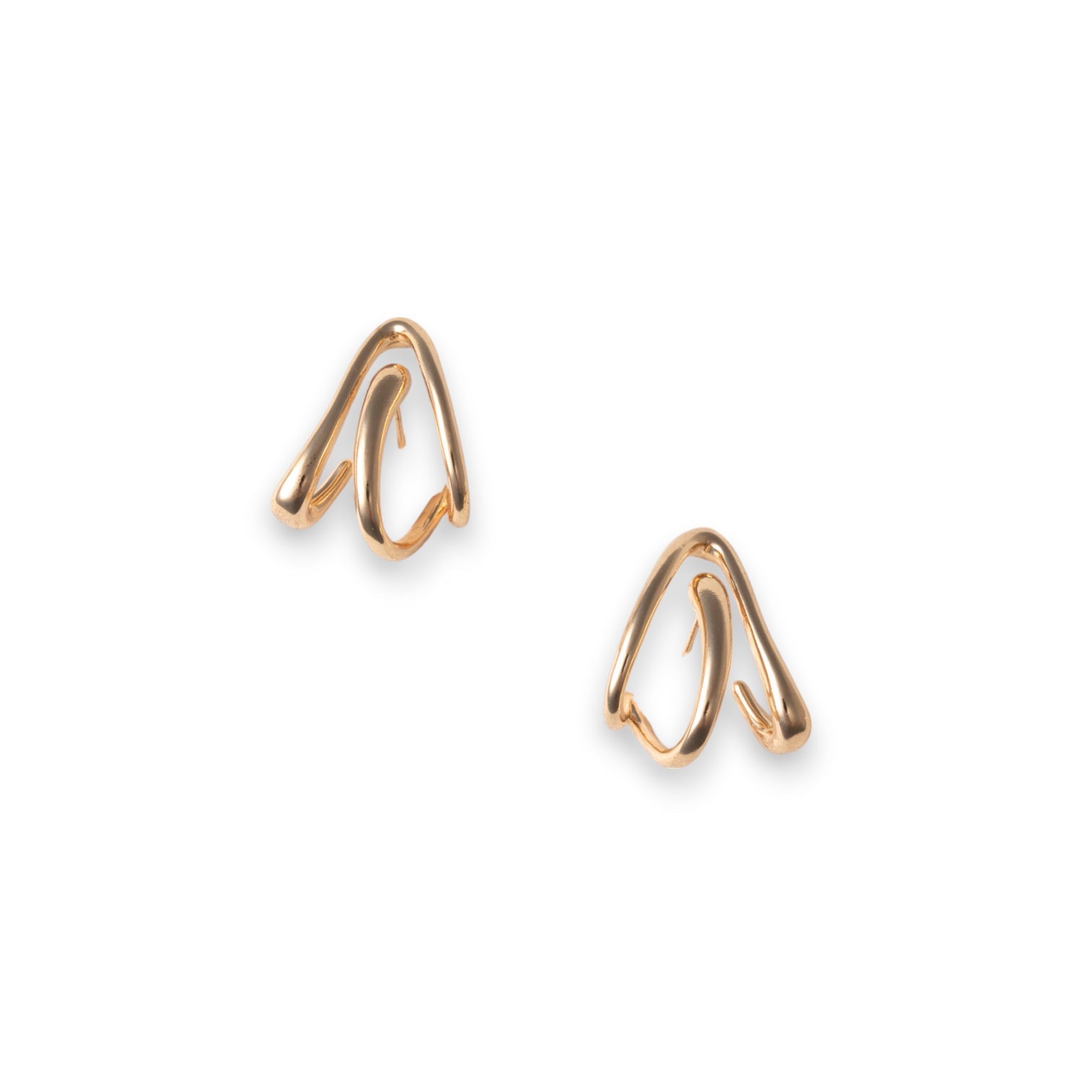 Orecchini semicerchio stilizzato in metallo - Mya Accessories