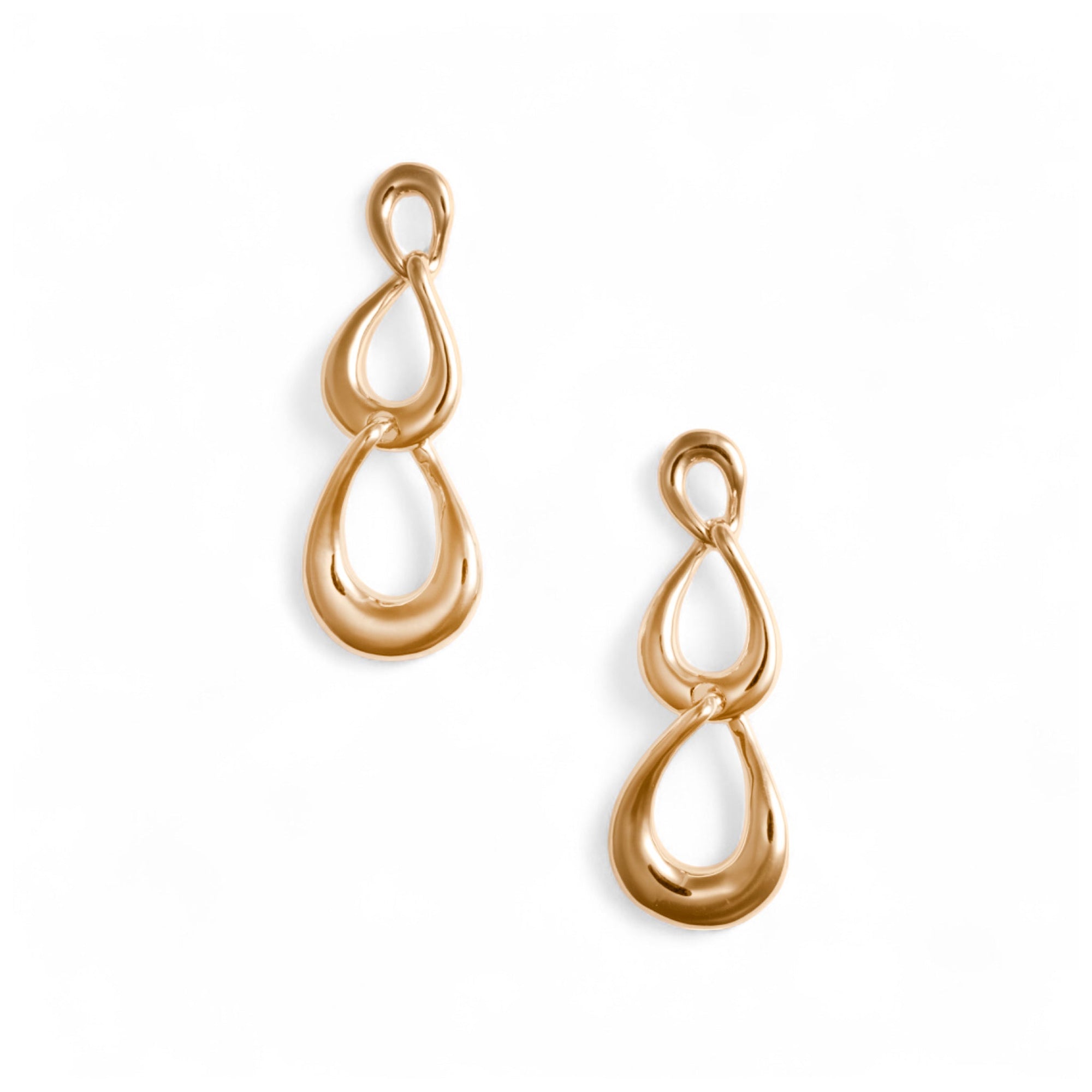 Orecchini pendenti in metallo con catena a goccia - Mya Accessories