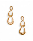 Orecchini pendenti in metallo con catena a goccia - Mya Accessories
