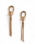 Orecchini pendenti in metallo con catena snake - Mya Accessories