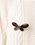 Spilla con base in metallo, design a farfalla in acrilico - Mya Accessories