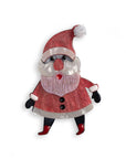 Spilla con base in metallo design in acrilico a forma di babbo natale - Mya Accessories