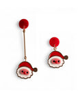 Orecchini sali e scendi in acrilico con design di babbo natale - Mya Accessories