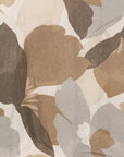 Sciarpa in cotone a fantasia floreale tono beige - Mya Accessories