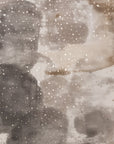 Sciarpa in cotone a fantasia tono grigio con brillantini oro - Mya Accessories