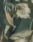 Sciarpa in cotone verde con stampa floreale - Mya Accessories