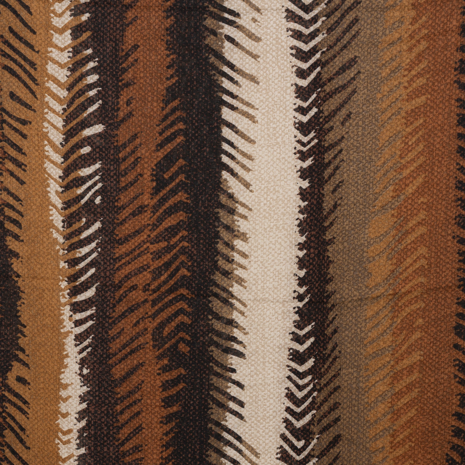 Sciarpa in cotone con stampa tono caramello e beige - Mya Accessories