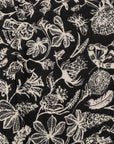 Sciarpa in lana nera con stampa bianca - Mya Accessories