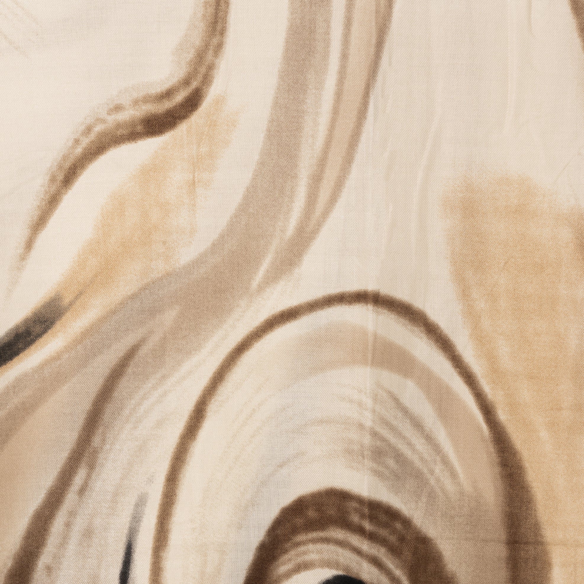 Sciarpa in lana beige con stampa effetto marmo tono beige - Mya Accessories