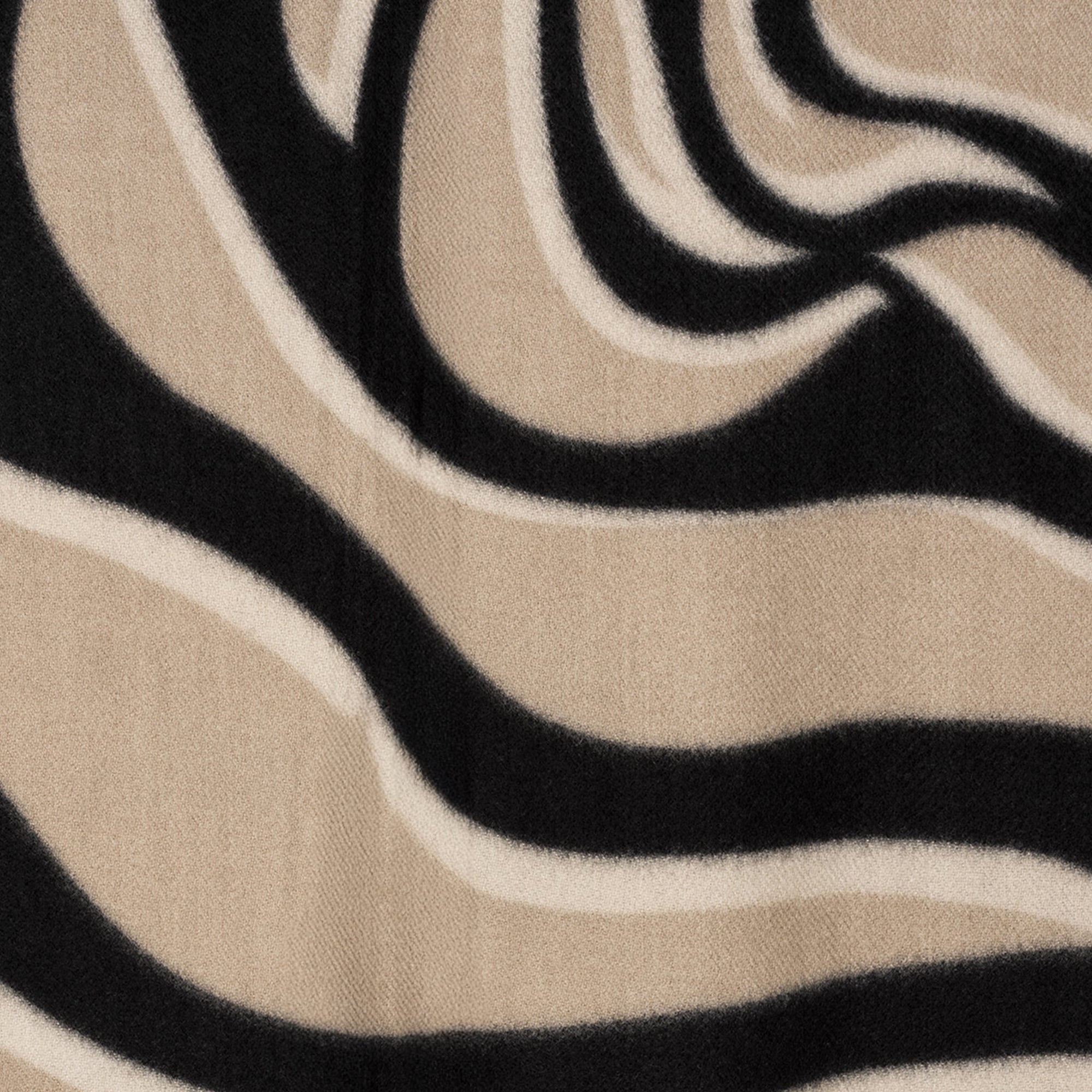 Sciarpa in lana con stampa beige e nera - Mya Accessories