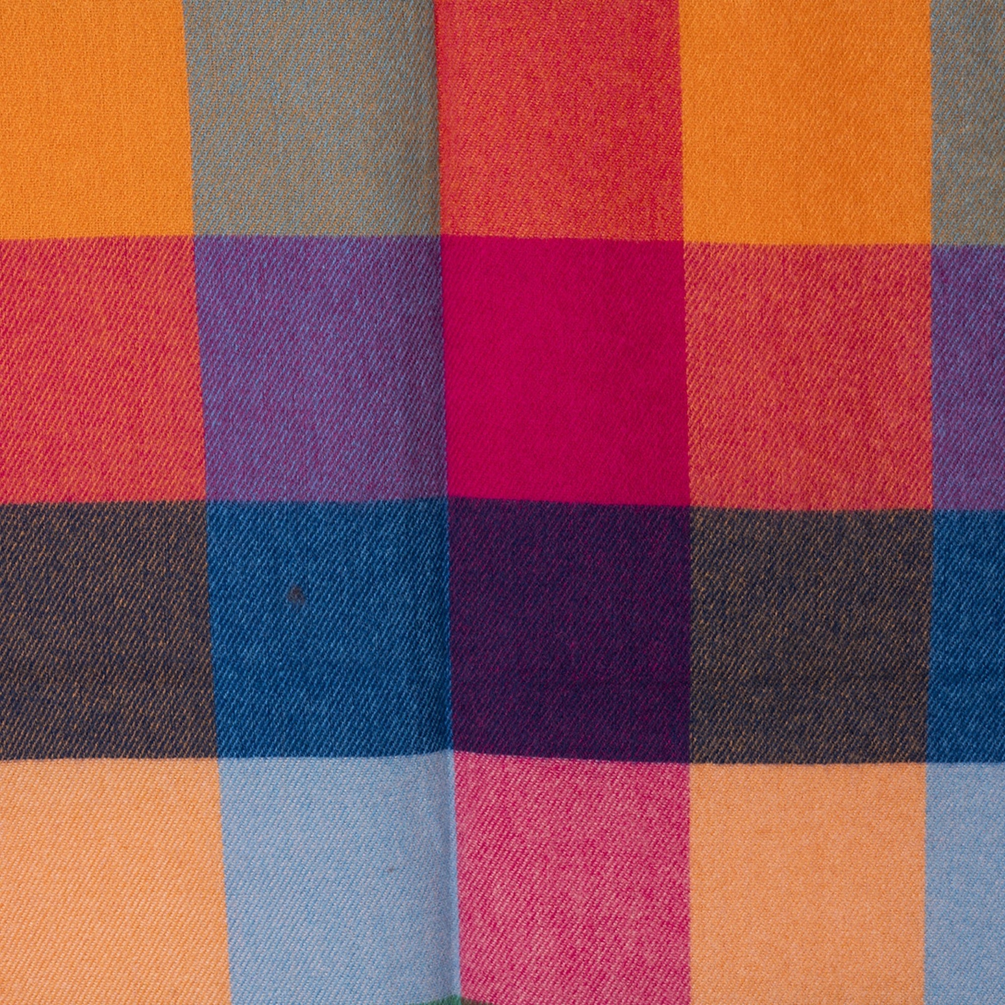 Sciarpa in lana con stampa a scacchi multicolore - Mya Accessories