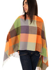 Sciarpa in lana con stampa a scacchi multicolore - Mya Accessories