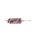 Bracciale a catena con pietre in vetro ed acrilico tono viola - Mya Accessories