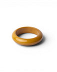 Bracciale rigido bangle in resina lucida senape - Mya Accessories