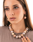 Collana girocollo con pietre in vetro multicolore - Mya Accessories