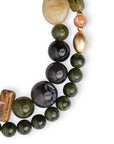 Collana a due fili con pietre in acrilico multicolore - Mya Accessories