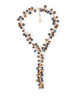 Collana girocollo a catena con sfere pendenti in acrilico multicolore - Mya Accessories
