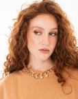 Collana girocollo a catena ovale in metallo - Mya Accessories