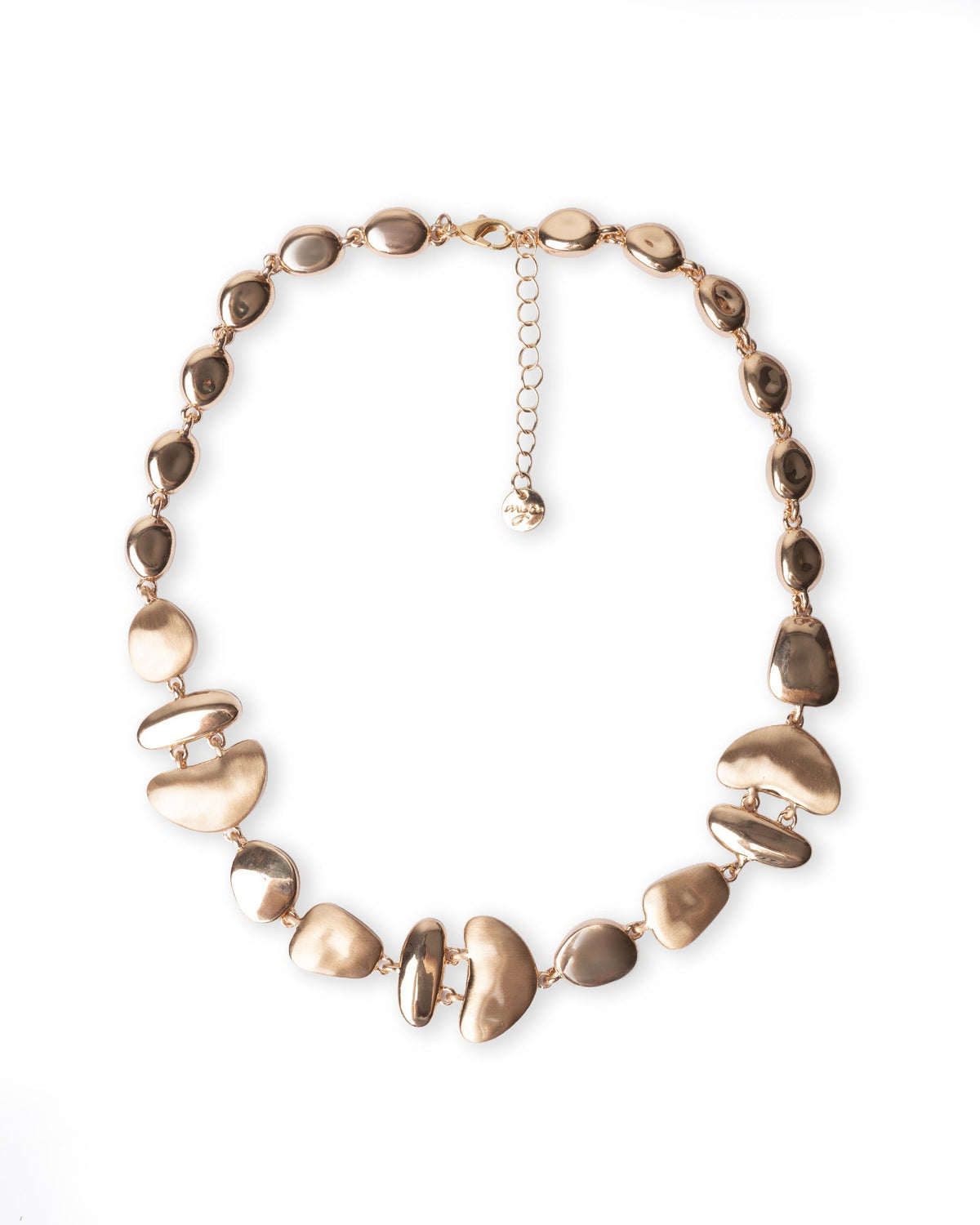 Collana girocollo dal design astratto in metallo - Mya Accessories