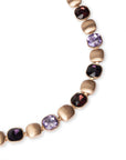 Collana girocollo con inserti in vetro tono viola - Mya Accessories
