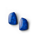 Orecchini a clip con pietra geometrica in acrilico blu - Mya Accessories