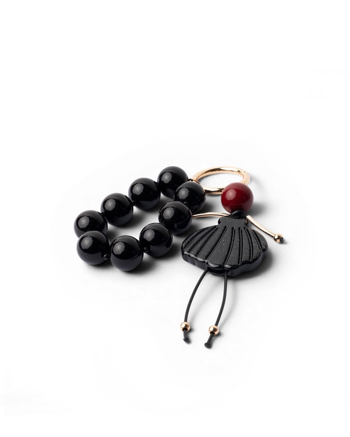 Portachiavi in resina ed acrilico con ballerina tutù nera - Mya Accessories