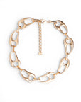 Collana girocollo in metallo lucido con maglia ad ancora - Mya Accessories