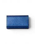 Borsa pochette in tessuto tempestata da micro cristalli blu - Mya Accessories