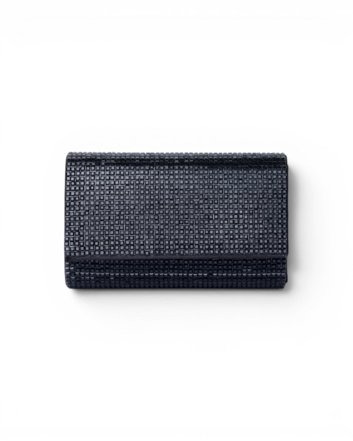 Borsa pochette in tessuto tempestata da micro cristalli neri - Mya Accessories