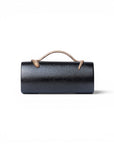 Mini borsa a cilindro nera con manico a serpente - Mya Accessories