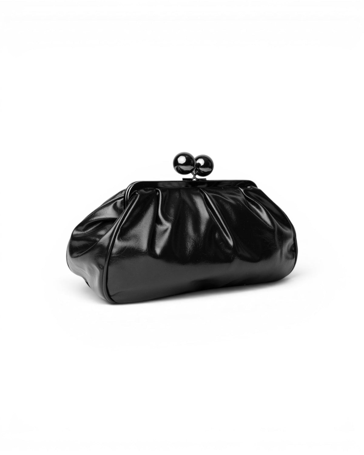 Pochette bon bon morbida nera lucida - Mya Accessories