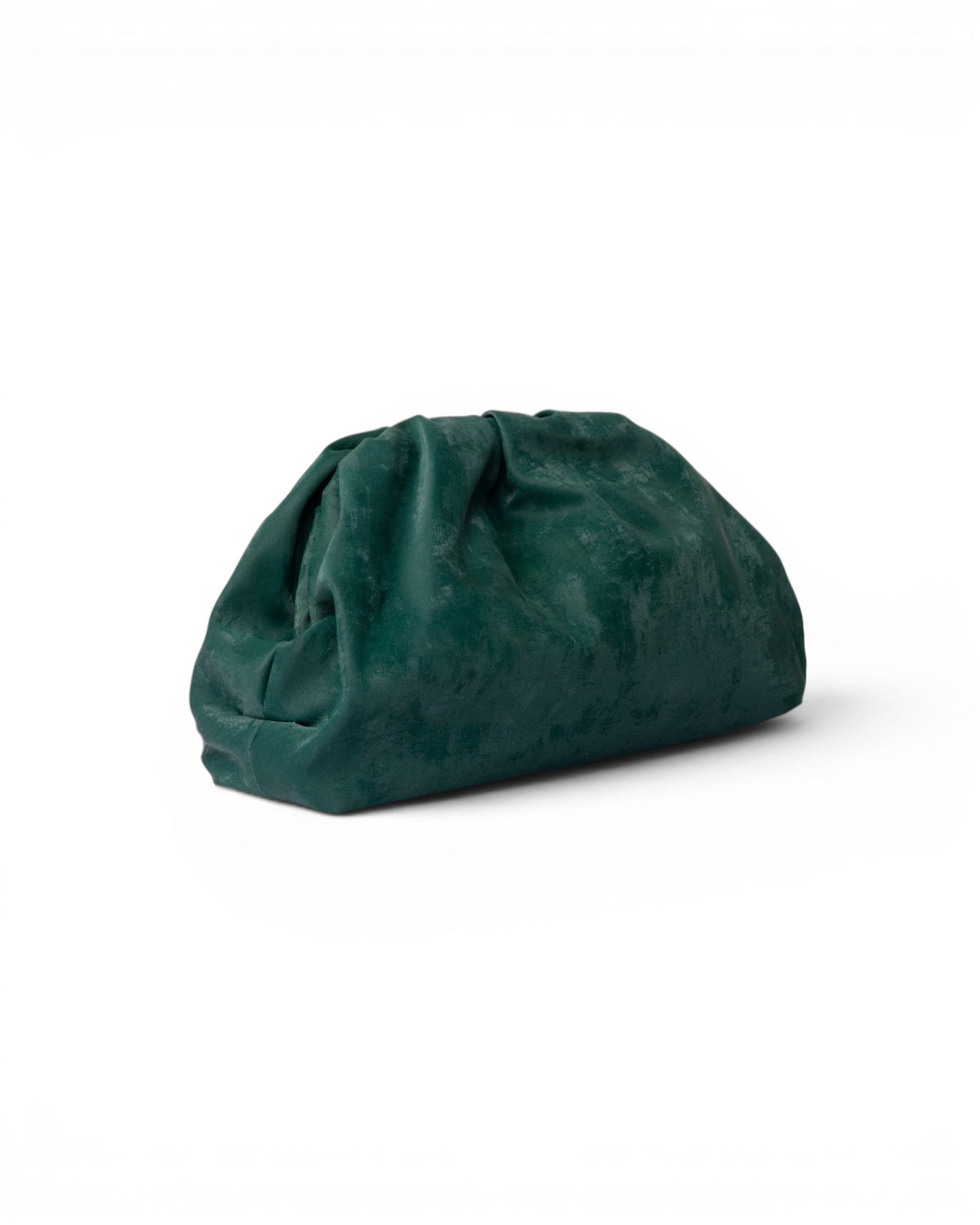 Clutch morbida effetto suede verde scuro - Mya Accessories