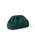 Clutch morbida effetto suede verde scuro - Mya Accessories