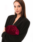 Pasticcina morbida in velluto rosso rubino - Mya Accessories