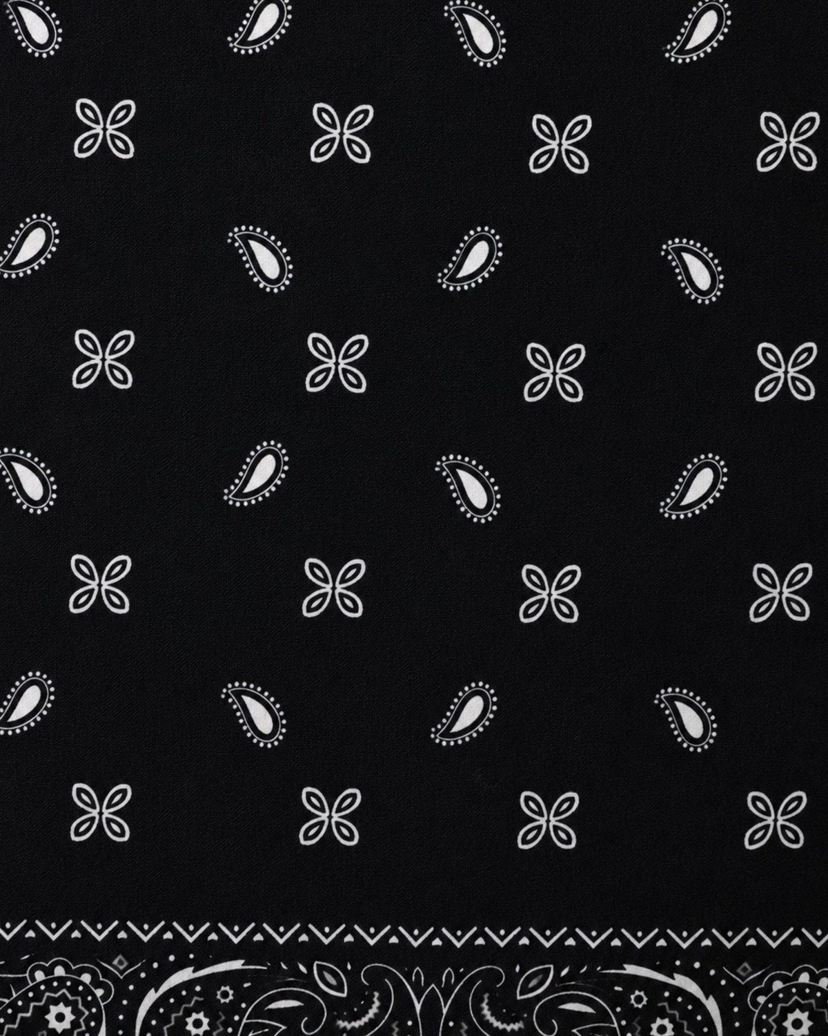 Sciarpa dalla texture bandana chic nera e bianca - Mya Accessories