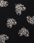 Sciarpa nera con stampa a cuori maculati - Mya Accessories