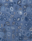 Sciarpa in cotone azzurra con stampa geometrica - Mya Accessories