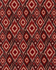 Sciarpa in cotone con stampa geometrica tono rosso