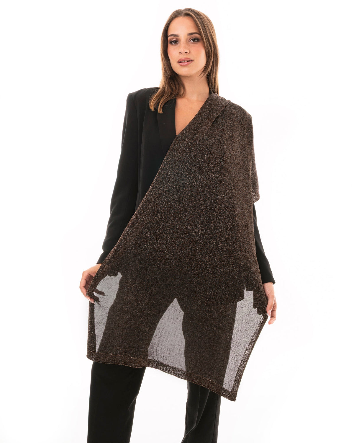 Sciarpa morbida in lurex bronzo - Mya Accessories
