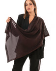 Sciarpa morbida in lurex bordeaux - Mya Accessories