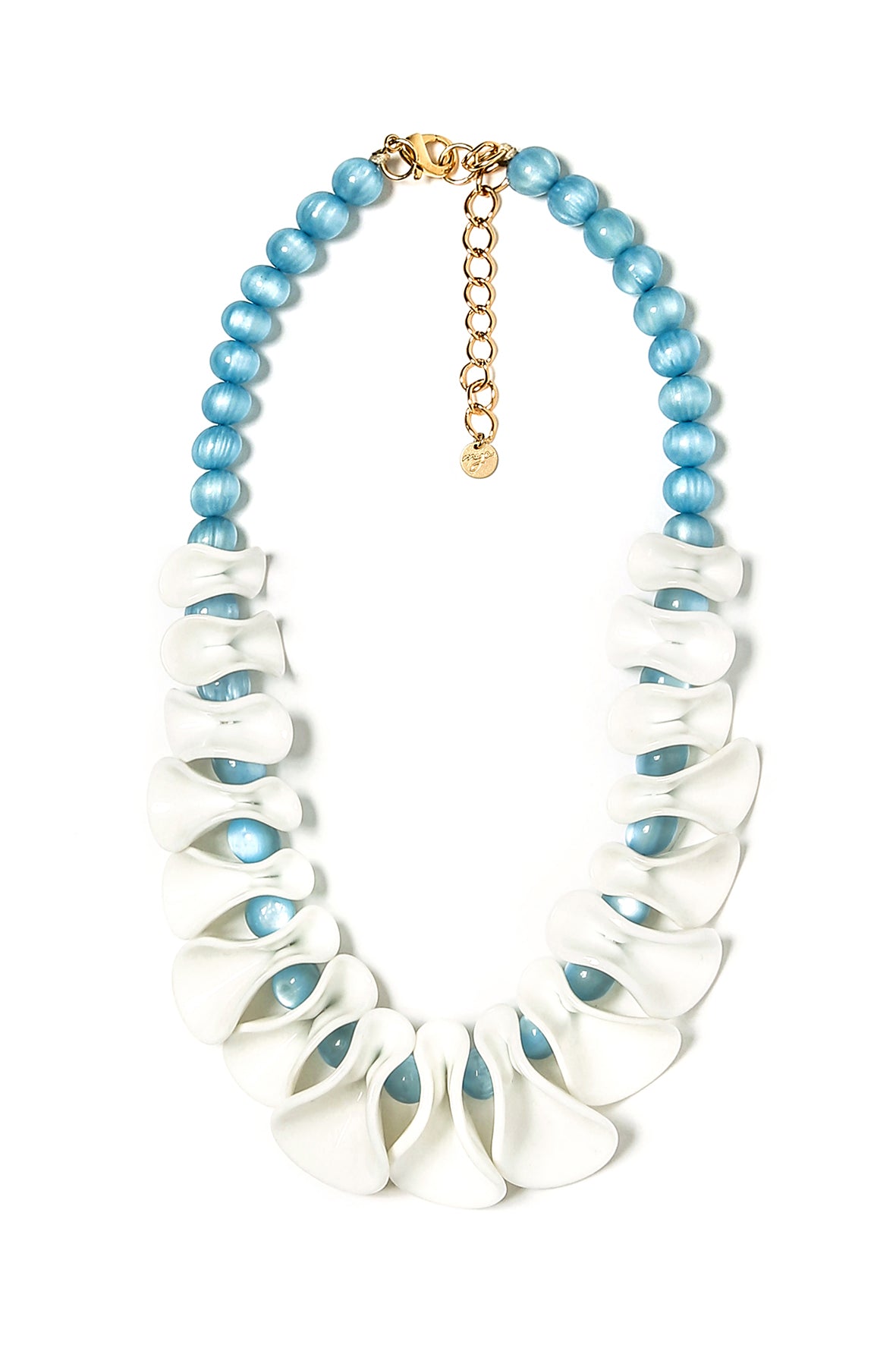 Collana statement con boule azzurre - Mya Accessories