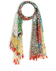 PAREO IN COTONE CON STAMPA MULTICOLORE - Mya Accessories